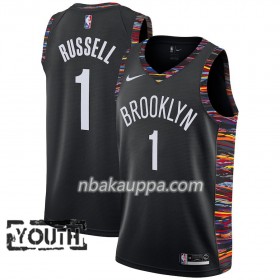 Brooklyn Nets D'Angelo Russell 1 2018-19 Nike City Edition Musta Pelipaidat Swingman - Lasten